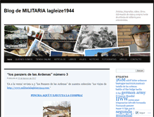 Tablet Screenshot of militarialagleize1944blog.com